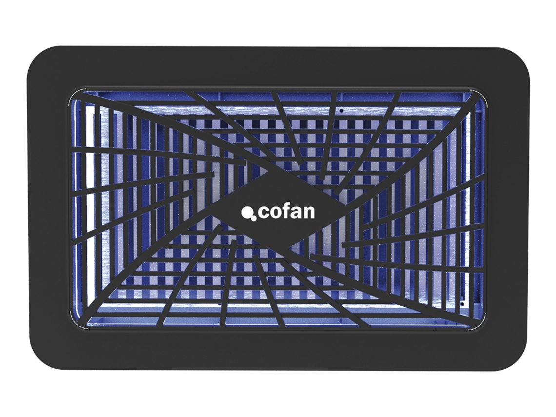 Cofan Lámpara Led Antiinsectos Con Potencia De 6w Para Interior | Recargable Con Usb | Cobertura 150 M² | Luz Uv Dual 365395 Nm | Montaje En Pared