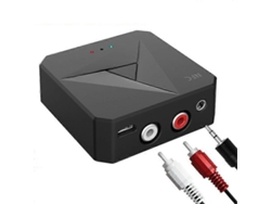Receptor y transmisor Bluetooth NFC M21 2 en 1 para coche, adaptador de audio auxiliar RCA de 3,5 mm de plástico Rosewell