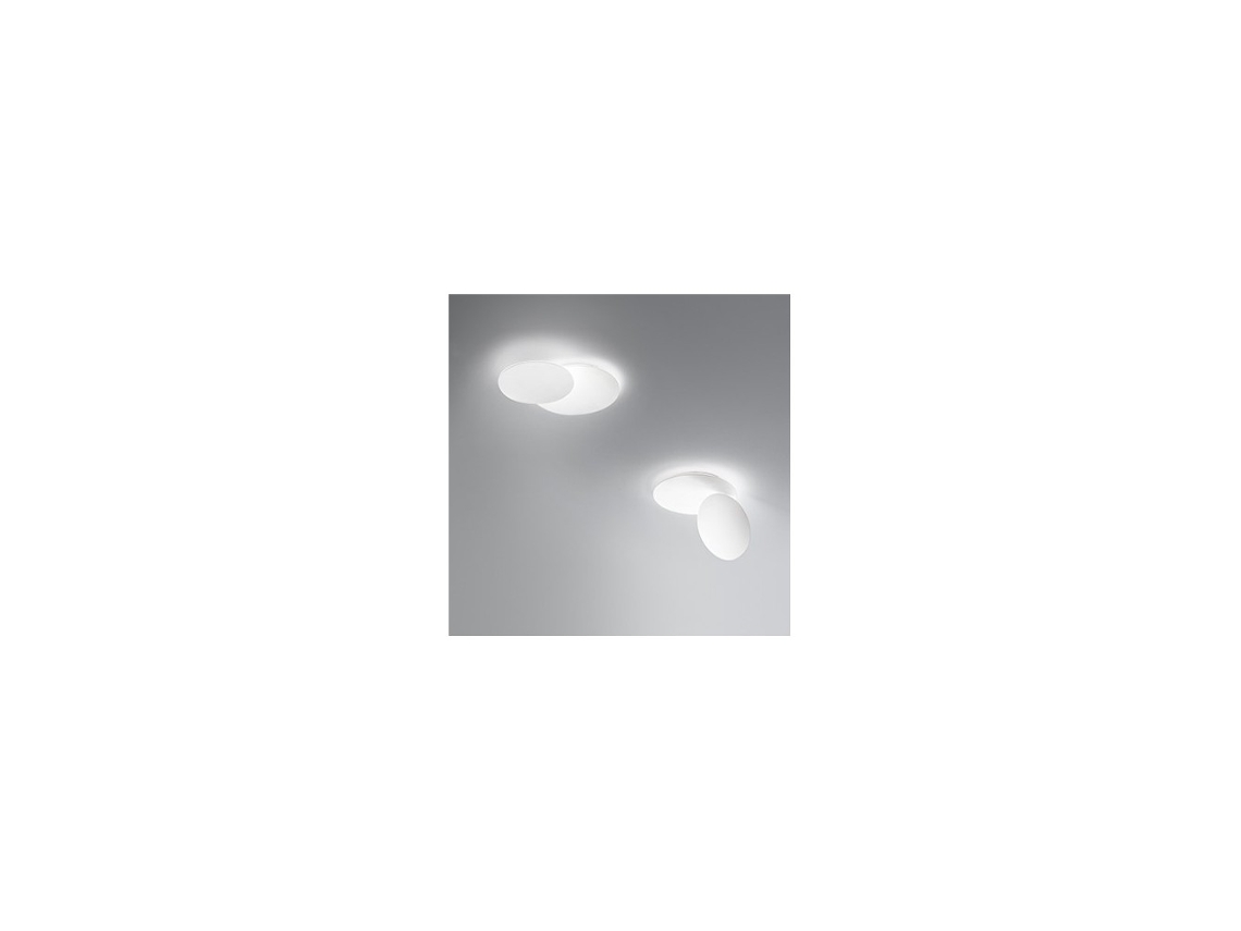 Plafón LED DRUM de metal blanco mate 33W PERENZ