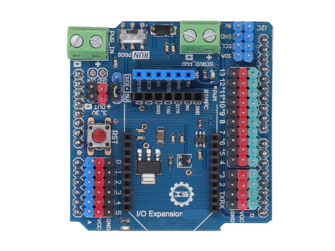 2026-placa De Expansión De Sensores 14 Puertos Digitales 6 Analógicos Módulo Io Para V7 3.3v 5v
