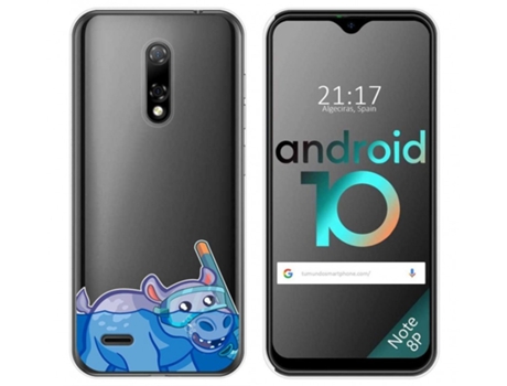 Carcasa Ulefone Armor Note 8P TUMUNDOSMARTPHONE Dibujos Transparente Multicolor