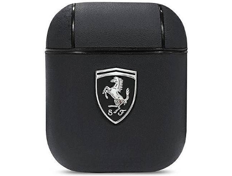 Funda AirPods FERRARI Libro Horizontal (Negro)
