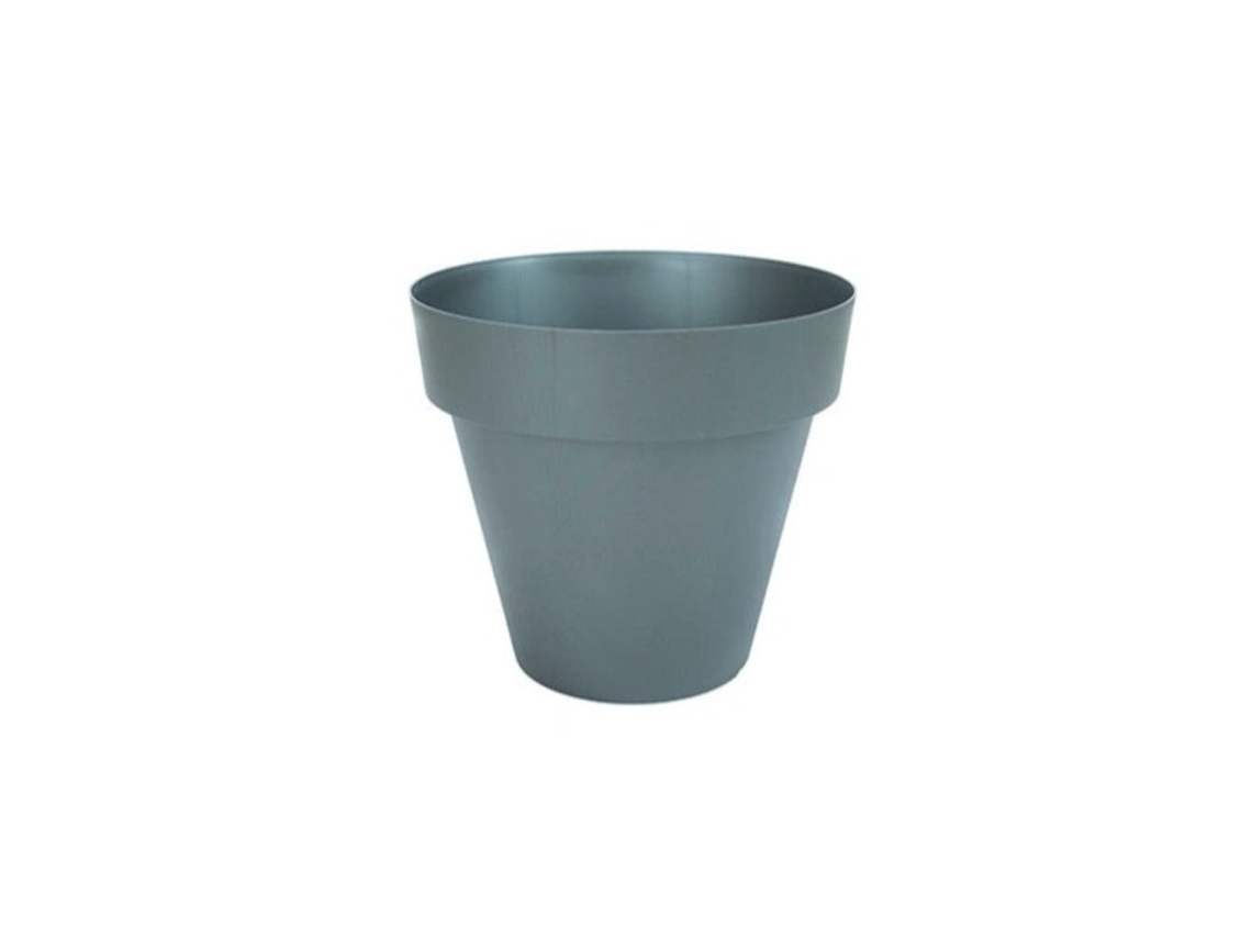 PLASTIKEN TES - Maceta Redonda Clásica Diámetro 18 cm Capacidad 25L Antracita