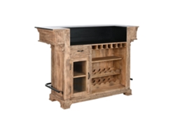 Mueble Bar Mango Metal Barra Natural 152x61x107cm