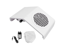Plumero de uñas de 80 W con ventilador, potente extractor de polvo y limpiador. Enchufe europeo.