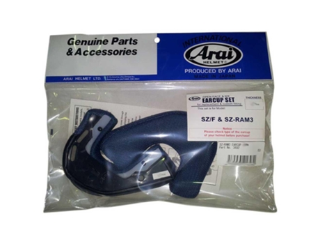 Casco ARAI Sz Ram Iii Dry Cool Cheek Pads 20 Mm