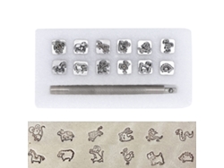 Kit De 12 Piezas De Herramientas Perforadoras De Acero Aleado Para Estampar Cuero Con Mango Del Zodíaco.