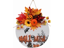 Omni-cartel De Puerta De Halloween De Madera Para Decoración Exterior Pared Fiesta Decoración Colgante Pequeño