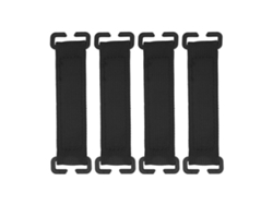 2026-4pcs Cintas Molle Para Mochila Negras Con Agarre Fuerte Adhesión Nylon Gancho Y Ojal Para Viaje Al Aire Libre