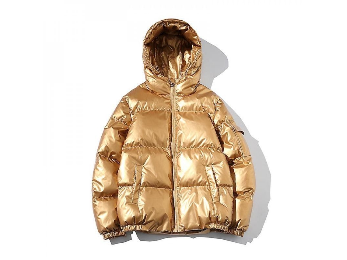 2026-chaqueta De Plumas Hombre Con Cremallera Completa Y Capucha Gruesa Abrigo De Invierno Caliente Ufl 2xl Oro