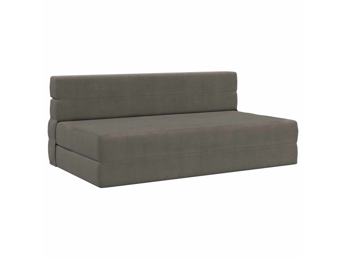 Sofá Cama Plegable Gris Claro 152 X 86,5 X 60 Cm Tela