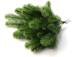 RNEMITERY Decoración invernal atemporal: rama de pino perenne artificial, diseño único, tamaño adecuado, 24 cm de largo