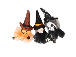3 Piezas De Campanas Colgantes Decorativas De Bruja, Fantasma Y Calabaza De Fieltro Para Fiestas Navideñas.