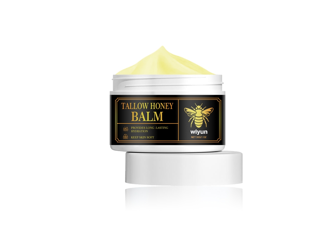 Crema hidratante con grasa de res y miel.