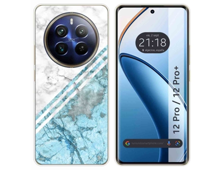 Funda Diseño Mármol para Realme 12 Pro 5G / 12 Pro Plus 5G TUMUNDOSMARTPHONE Silicona Multicolor