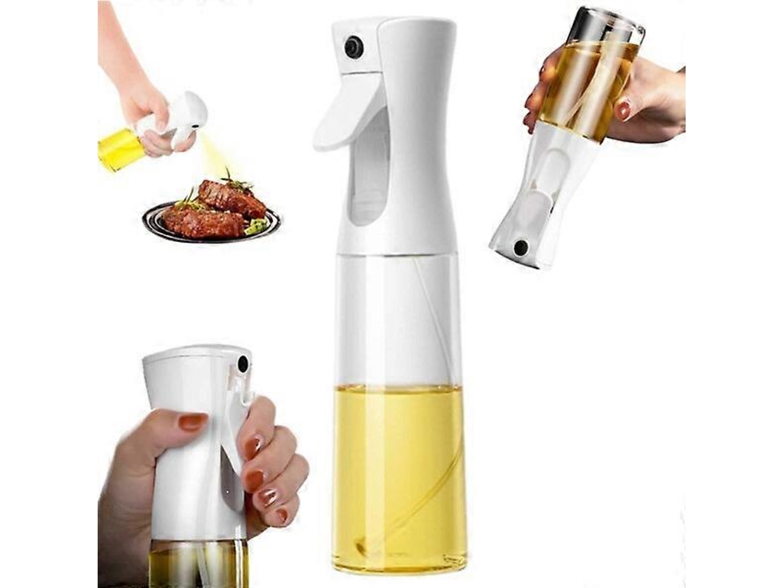 Botella De Spray De Aceite Y Agua 200ml Blanca - Mister Uniforme Para Cocina, Parrilla Y Horneado Blanco