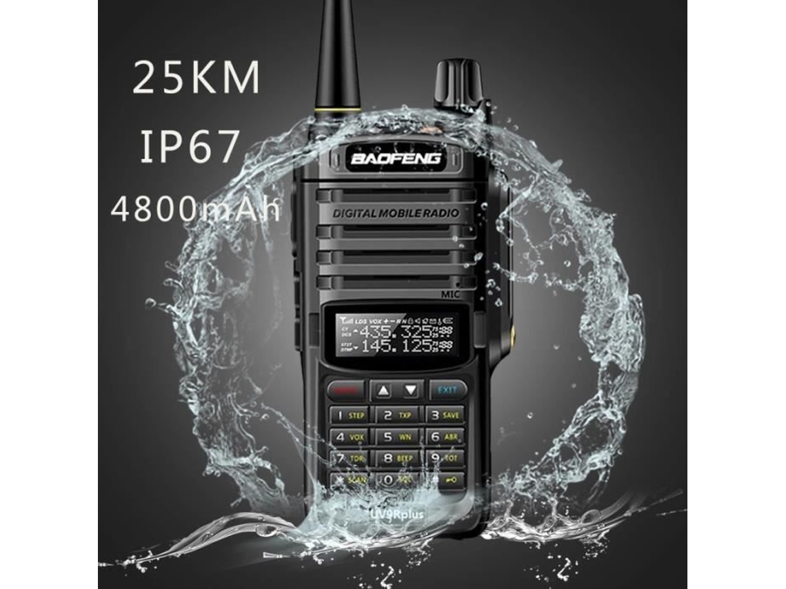 1 Uds impermeable de alta potencia Cb Ham Walkie Talkie 20Km de largo alcance Radio portátil de dos vías para la caza
