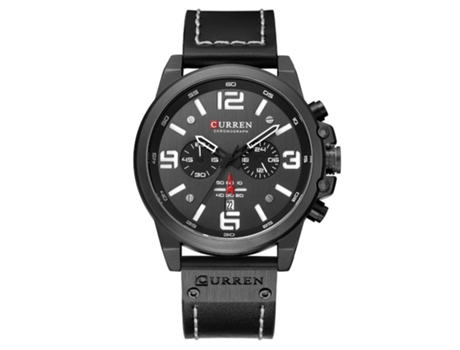 VEANXIN Relojes para Hombre Reloj Despertador LED Deportivo Impermeable Reloj de Pulsera -Negro