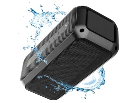 Altavoz Bluetooth portátil de 30 W, altavoz resistente al agua con sonido estéreo alto, negro CHRONUS