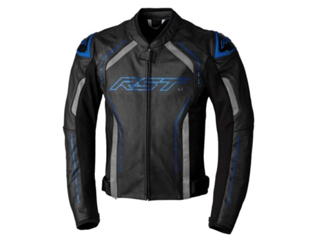 Chaqueta de Hombre para Motociclismo RST Cuero Ce Piel Azul (M)