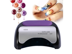 Secador De Uñas Led Uv Ccfl Auto-sener De 48 W Para Esmalte En Gel, Manicura, Pedicura, Enchufe Usb, Negro.