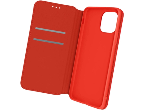 Carcasa Apple iPhone 12 Mini AVIZAR FOLIO-ELEC-RD-12MI Libro Rojo