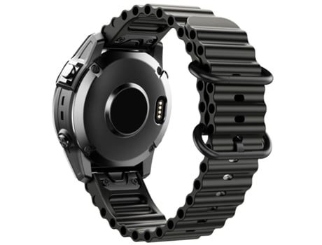 Correa Ocean Waves para Garmin Fenix 7 Negra y Verde Pack 2X VEANXIN