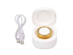 Anillo inteligente deportivo IP68 resistente al agua con Bluetooth, dorado, 18,2 mm