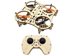 Kit De Construcción De Un Cuadricóptero De Madera Para Principiantes, Con Luces Led De 360 Grados Y Despegue Mediante Botón.