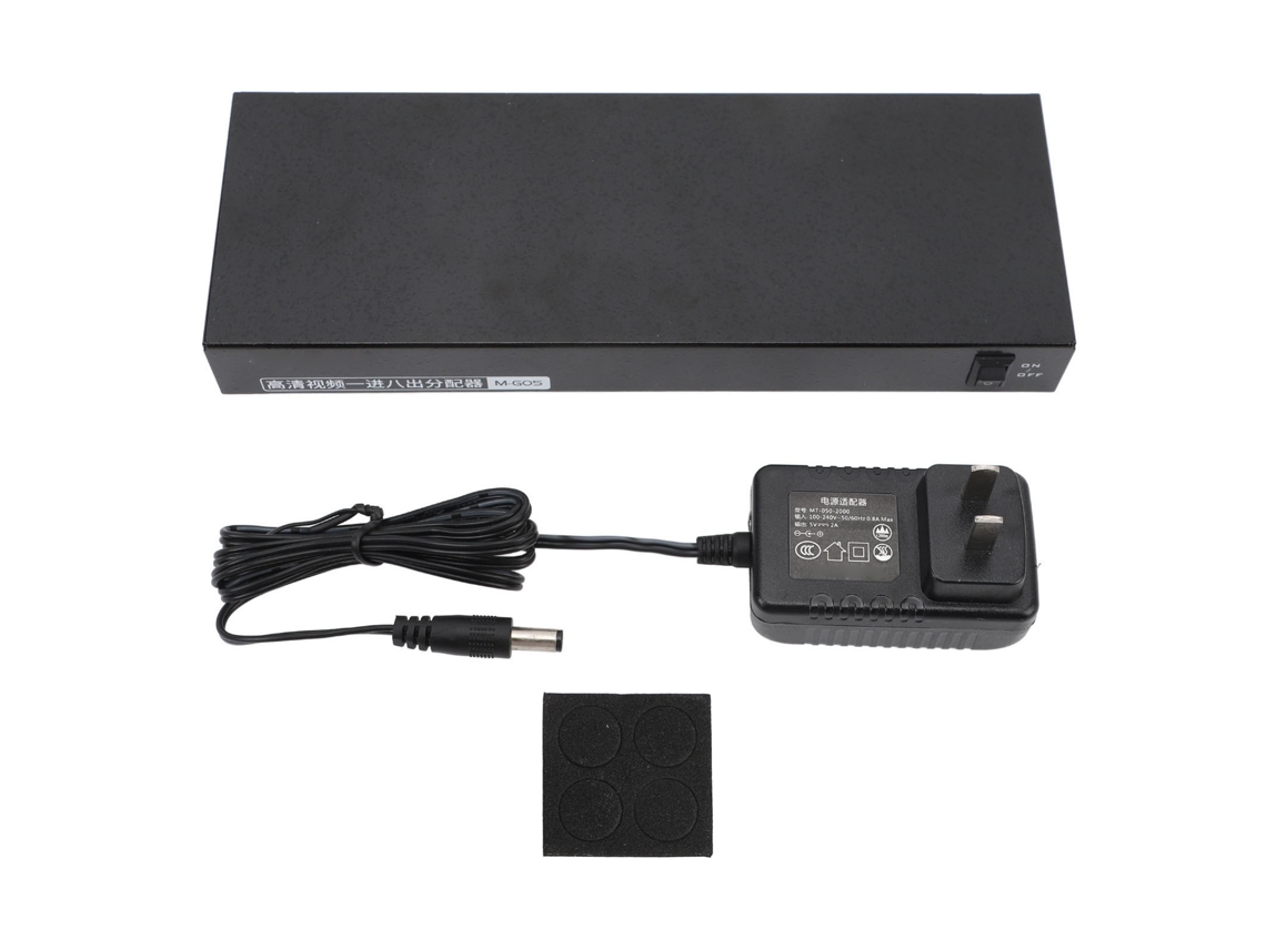 Divisor De Interfaz Multimedia Hd 1x8 Full Hd 1080p 4kx30hz 1 Entrada 8 Salidas
