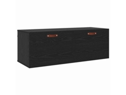 Maison Exclusive - Armario De Pared Roble Negro 100 X 36,5 X 35 Cm