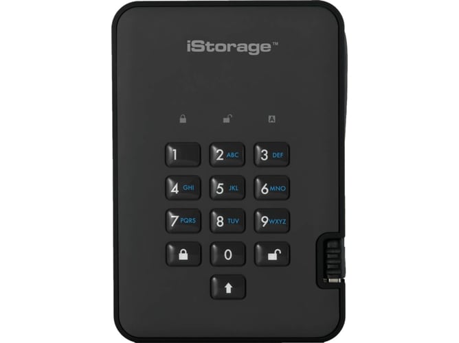 Disco HDD externo ISTORAGE diskAshur 2 1 TB (1 TB - USB 3.1)