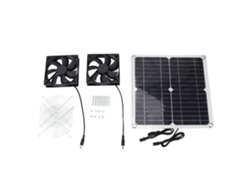 Ventilador solar silencioso de 14 W para cocina y baño Worten