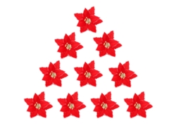 Adornos para el árbol de Navidad con corona roja y enredadera