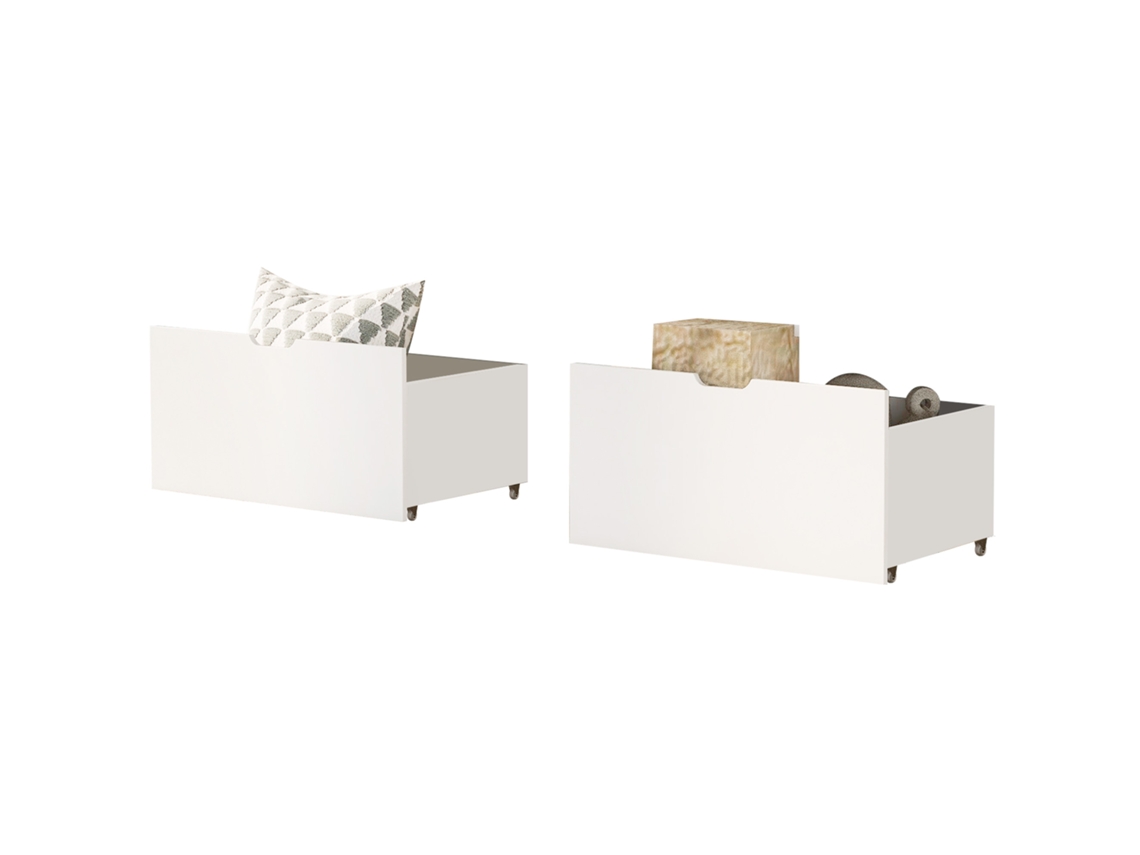 Conjunto De 2 Cajoneras Compatibles Con Una Cama Infantil.