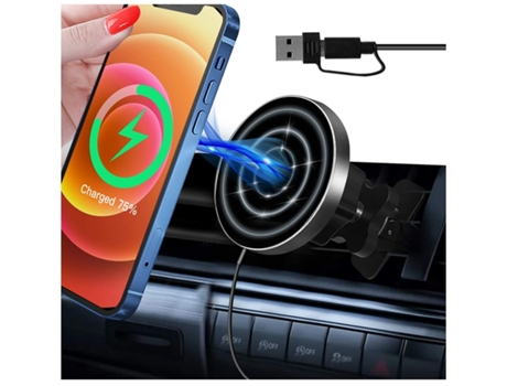 Cargador Carro Sem Rápido para iPhone 12 YIZHOOD Negro
