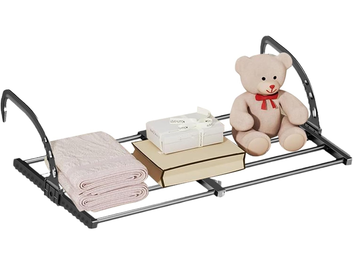 Estantería Para Cama De Dormitorio | Bandeja De Almacenamiento Plegable, Estante Retráctil Para Mesita De Noche Para Balcón O Casa