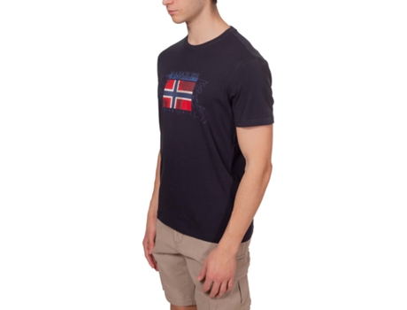 Camiseta de Hombre NAPAPIJRI Negro (2XL)