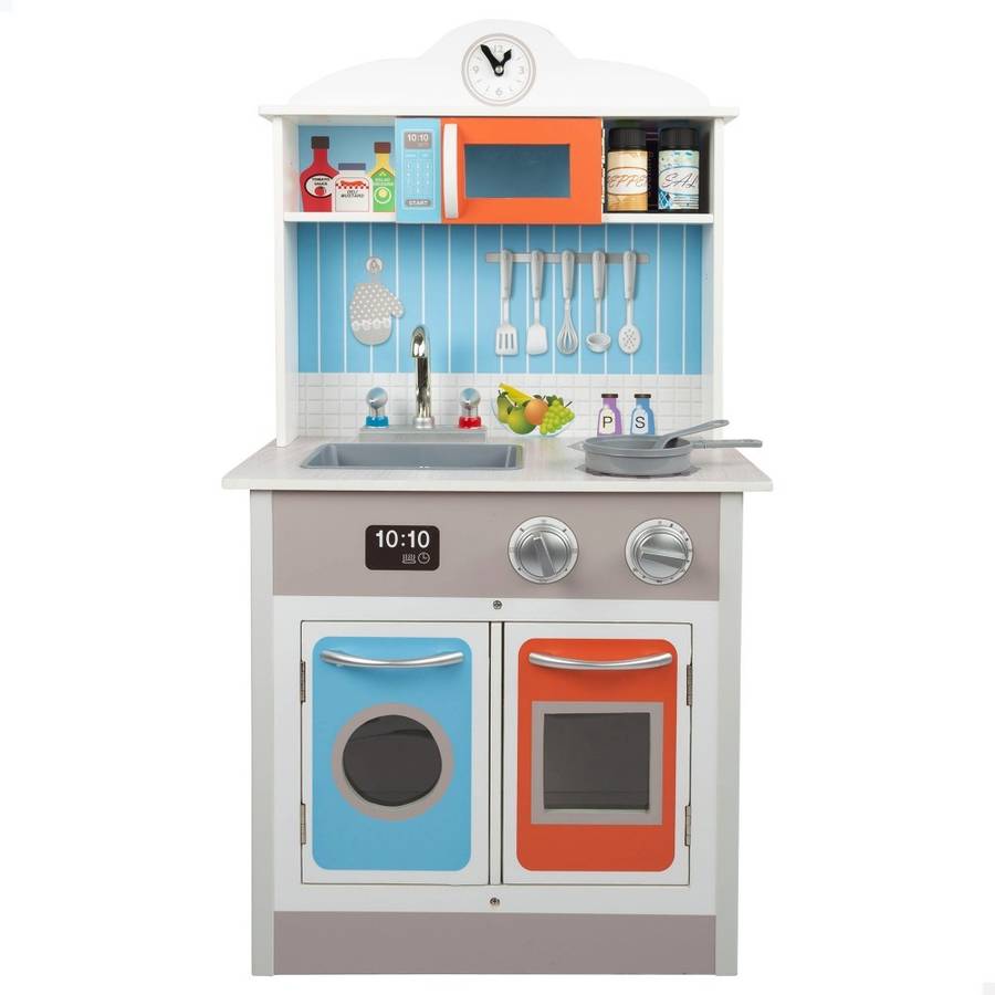 Cocina De Gris edad 3 años juguete madera con accesorios