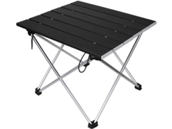 Mesa de camping plegable de aleación de aluminio de grado aeroespacial, ligera y portátil para exteriores, ideal para senderismo, mochilerismo y picnic.