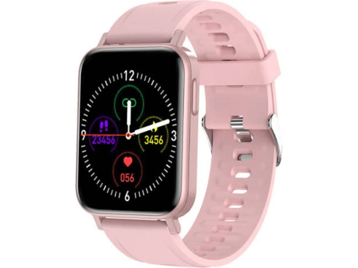 Reloj inteligente para hombre y mujer, IP68, con control de temperatura corporal, podómetro y rastreador de actividad física para Android e iOS (rosa) Bestvite
