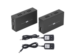 Kit Extensor Hdmi Transmisor Y Receptor De 150 M, 1080p, 60 Hz, Mediante Cable Ethernet Cat5e/cat6 (negro).