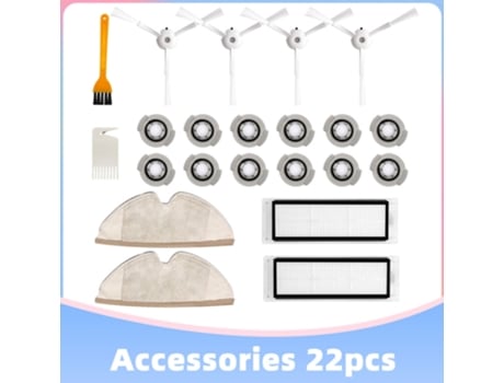 Juego de cepillos laterales con filtro Hepa para Xiaomi Roborock S50 S55 S5 1S Xiaowa E25, accesorios de piezas de aspiradora