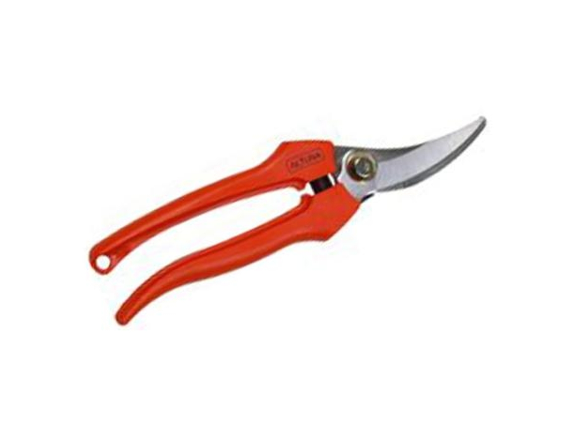 Altuna tijera prof.1260 inox de 18 cm vendimia curva mango fibra