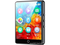 Mini Walkman Hi-Fi de 2,8 pulgadas con reproductor MP3, pantalla táctil y botones, Bluetooth, reproductor MP4 sin pérdida, negro, 32 GB Sfushos