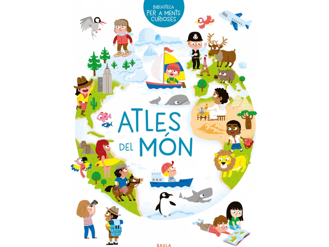 Libro Atles Del Món de Pascale Hédelin (Catalão)