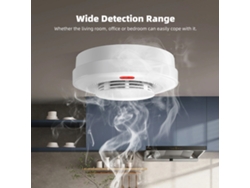 Detector De Humo Wi-fi Tuya Con Alarma Sonora, Notificación Por Aplicación, Cancelación Remota Y Protección Contra Incendios.