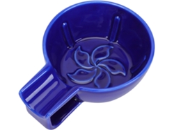 Tazón De Afeitar De Cerámica Azul - Burbujas De Espuma Sencillas - 1 Pieza