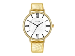 Reloj De Cuarzo Clásico Elegante Unisex De Estilo Business Para Parejas Regalo (oro)