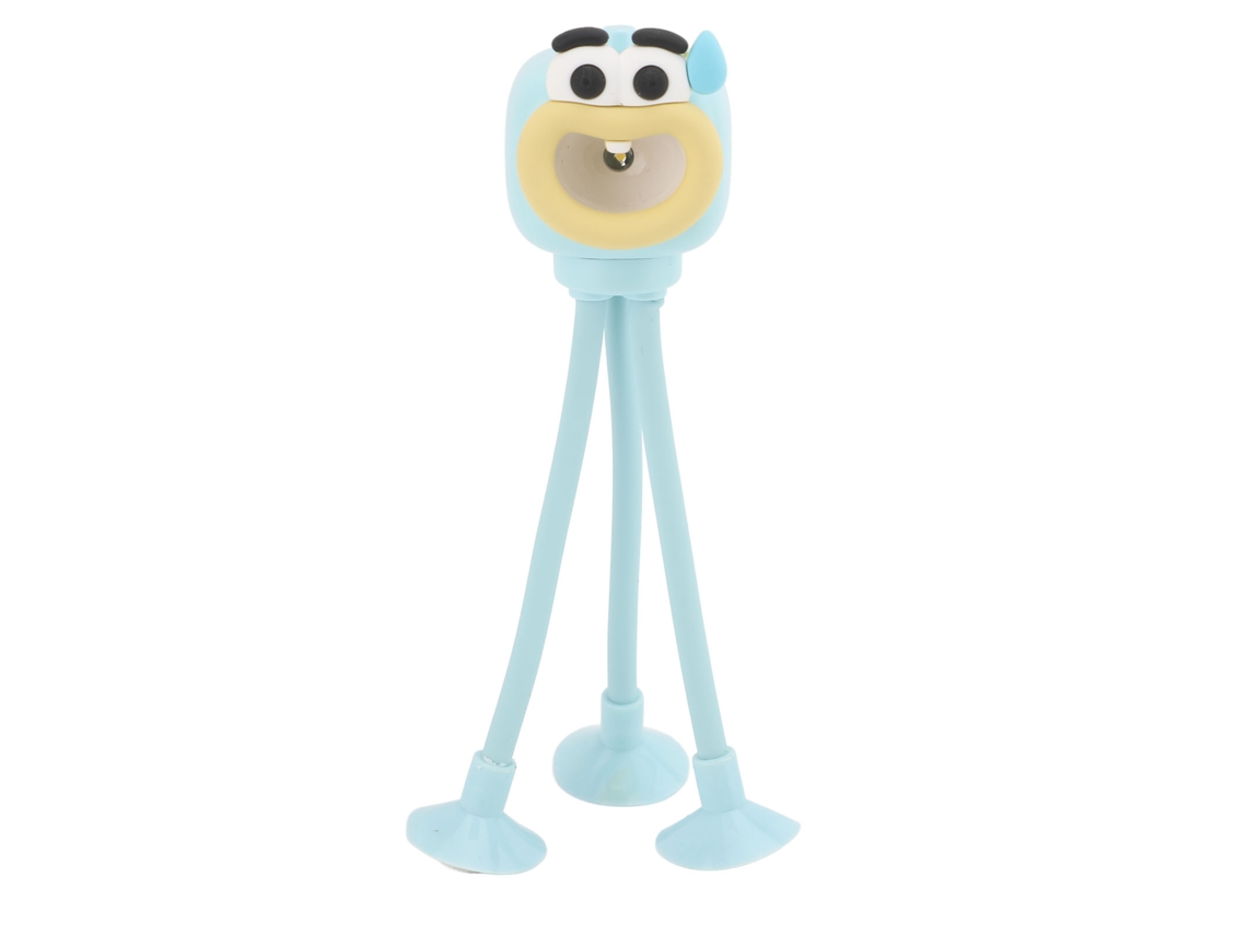 Rebe-lámpara De Mesa Pulpo Divertida Con Ventosa Forma Flexible Luz Nocturna Azul Para Dormitorio Baño Sala